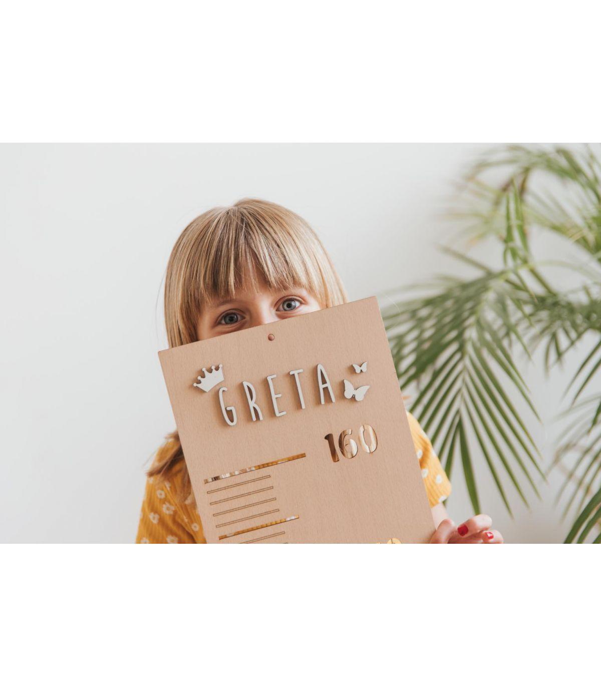 Régua medidor infantil personalizada - chuvadeamor
