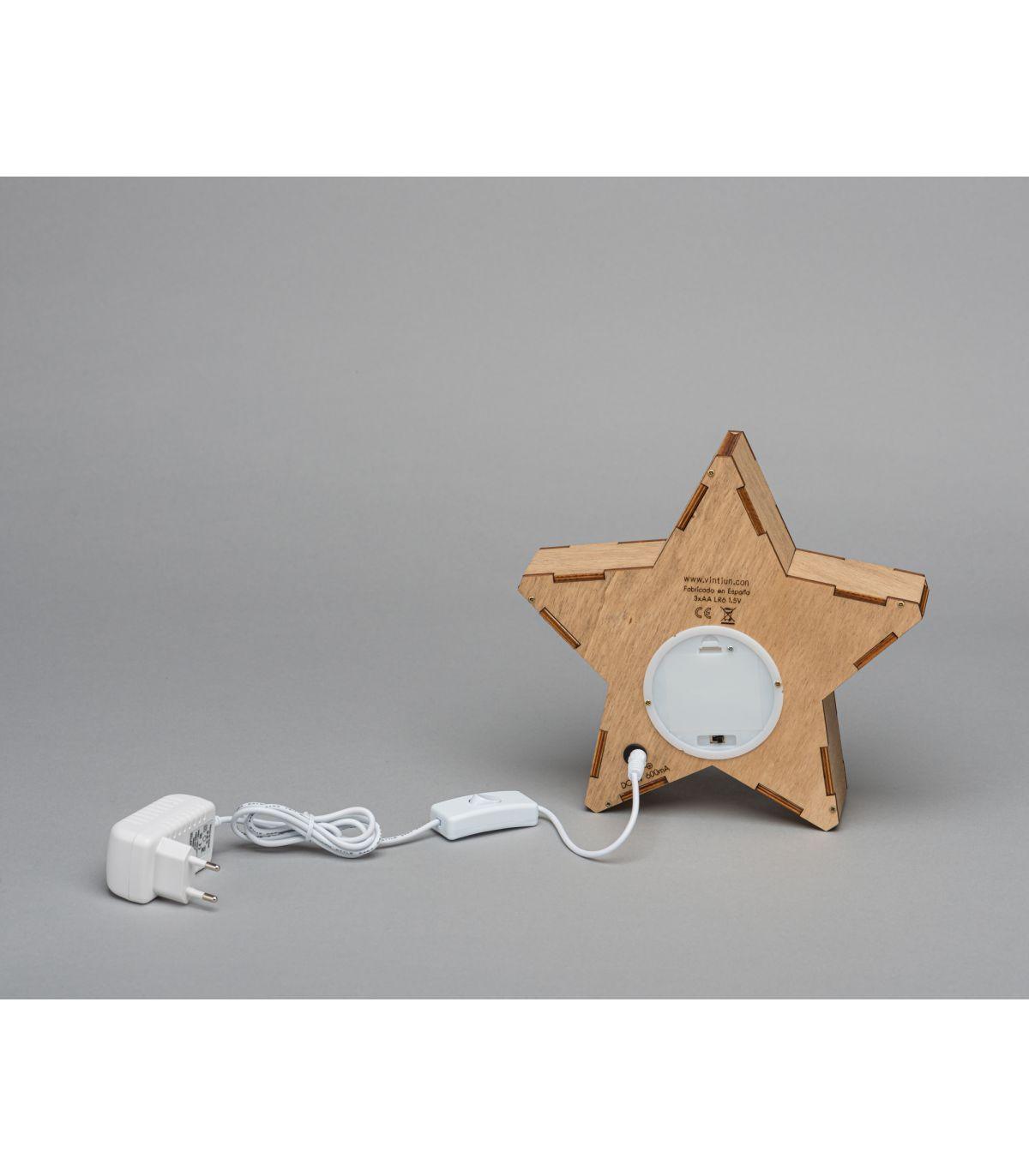 Luz de presença estrela personalizada - chuvadeamor
