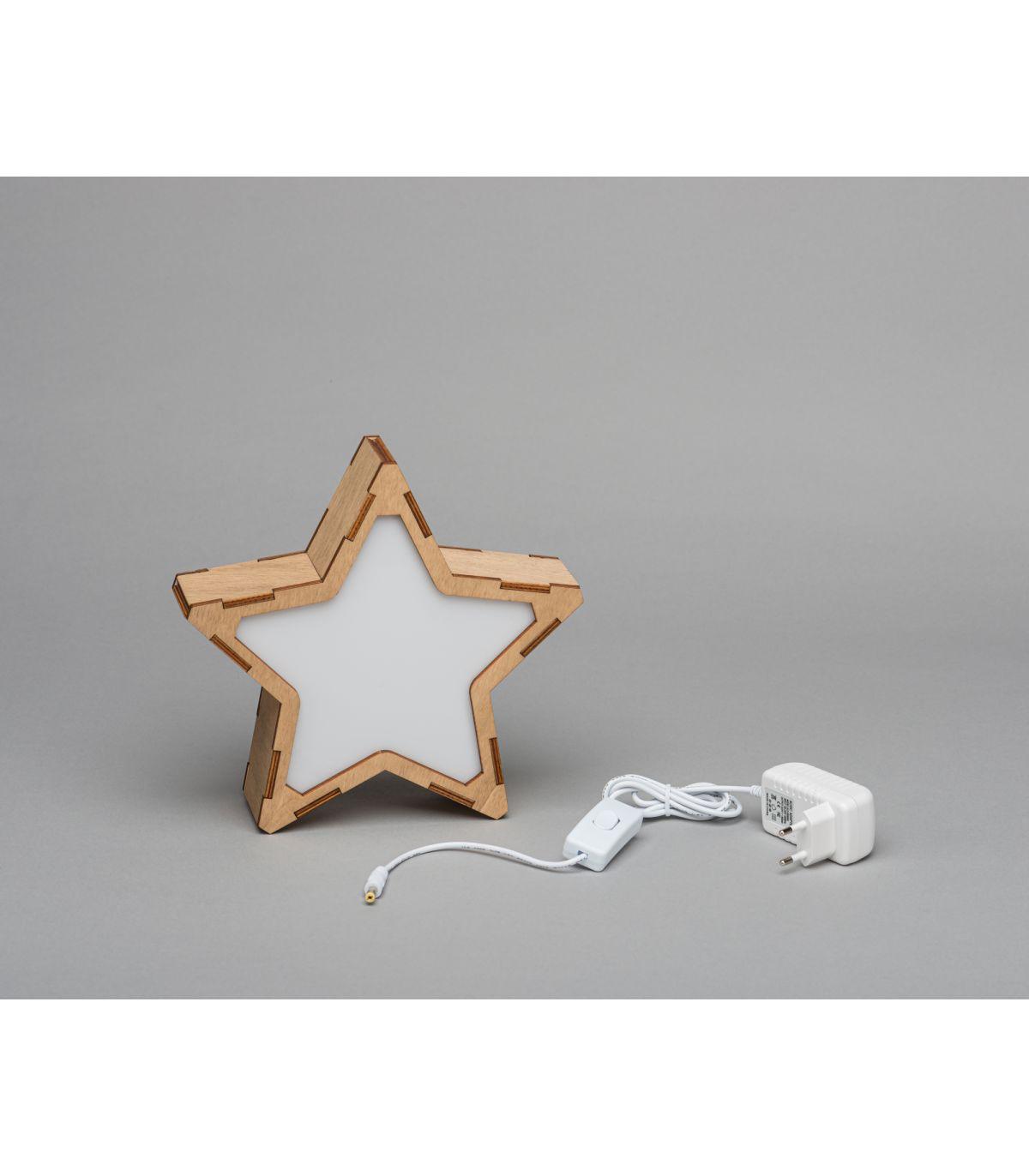 Luz de presença estrela personalizada - chuvadeamor