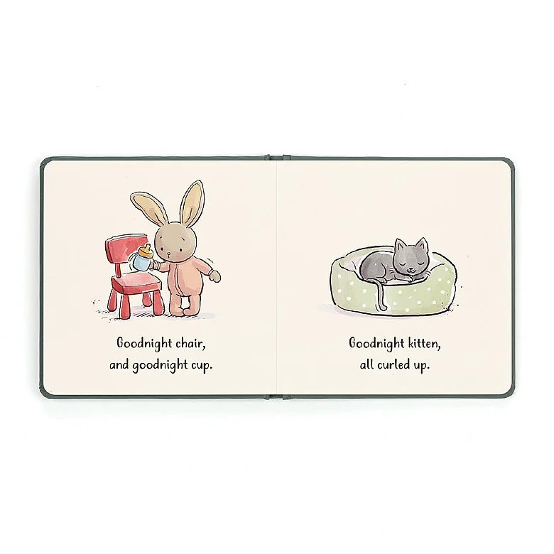 Livro "Goodnight Bunny" - JellyCat - chuvadeamor
