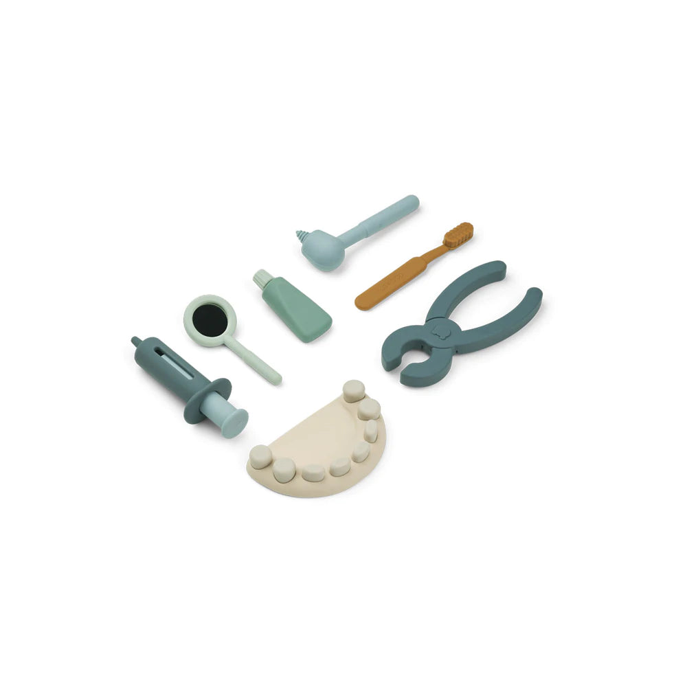 Set dentista em silicone - chuvadeamor