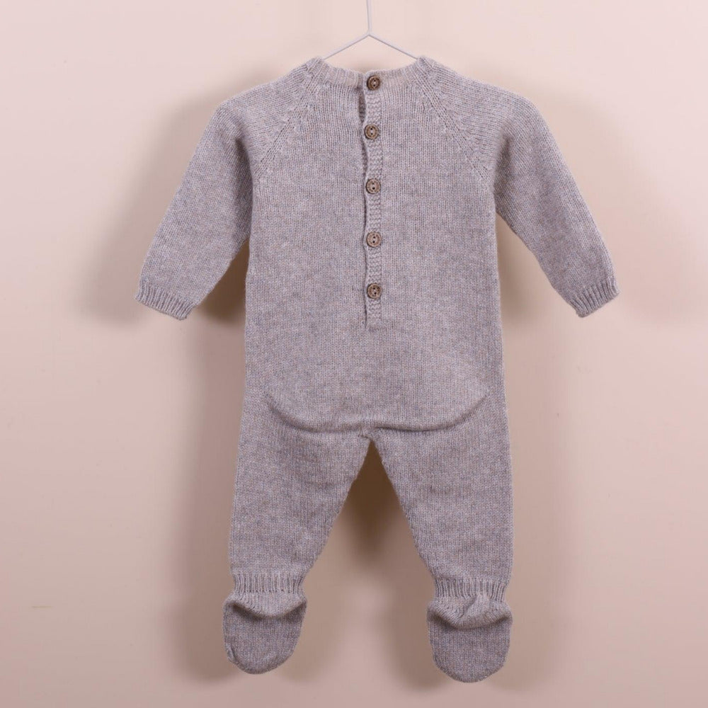 Babygrow Grey "LITTLE BUNNY" - Wedoble - chuvadeamor