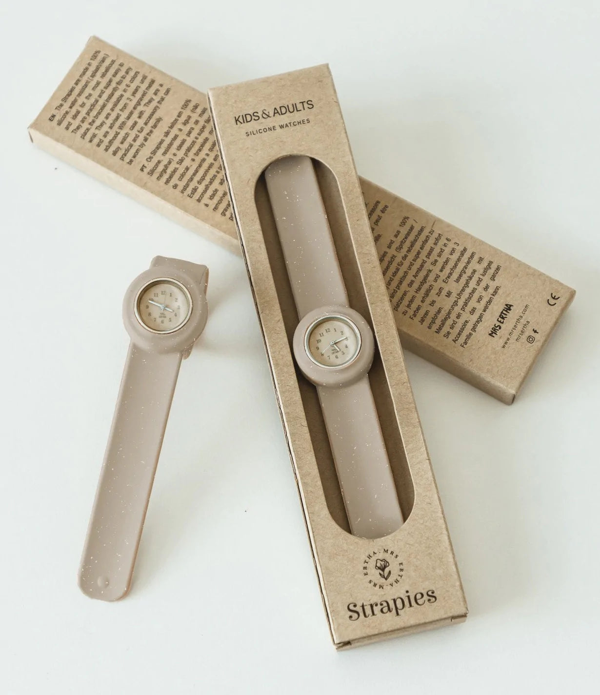 Relógio de silicone "Strapies" para criança e adulto - chuvadeamor