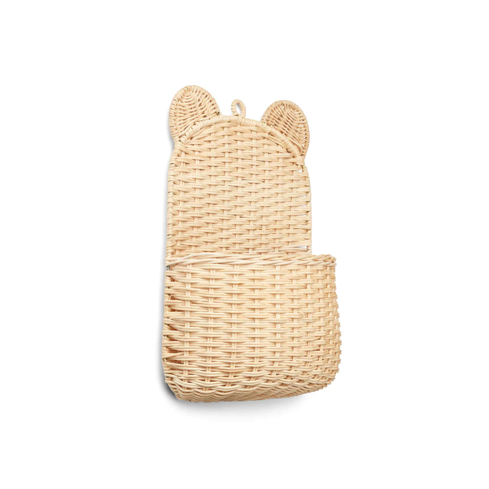 CESTA DE PAREDE DE RATTAN COM ORELHAS - Liewood - chuvadeamor