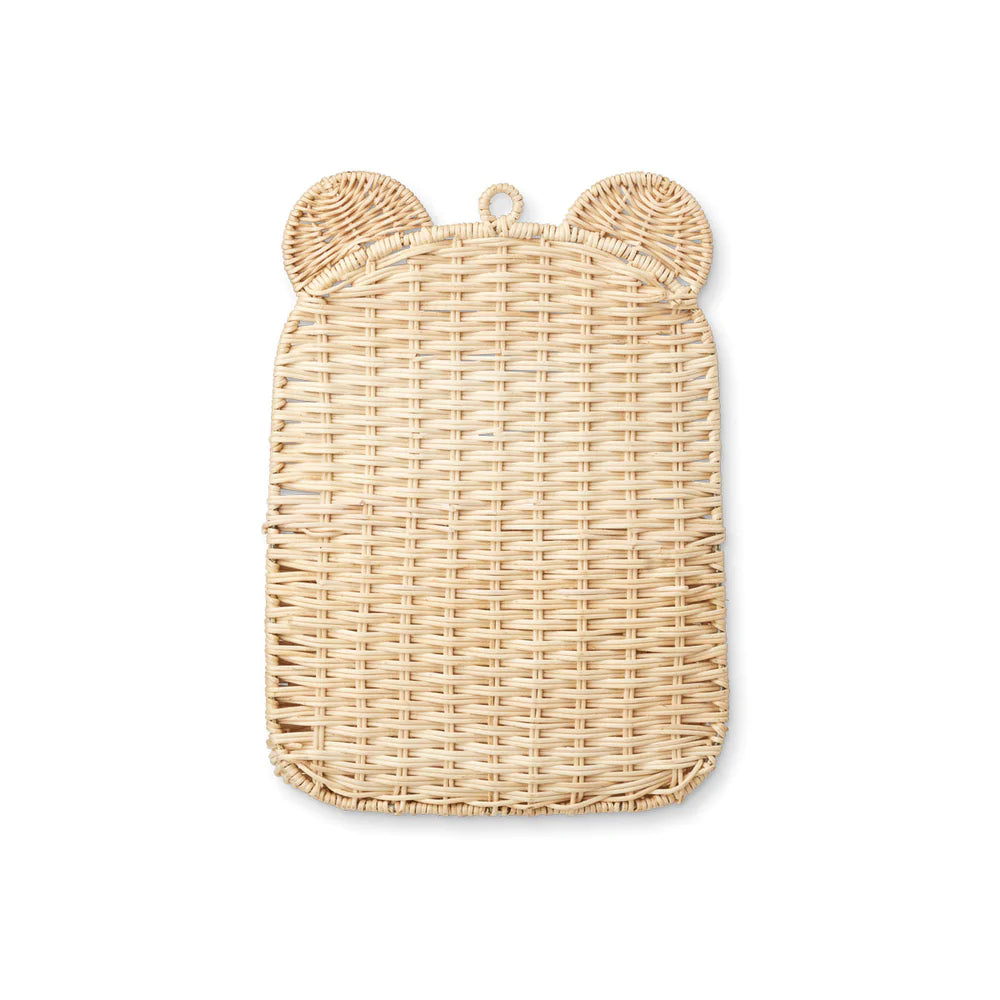 CESTA DE PAREDE DE RATTAN COM ORELHAS - Liewood - chuvadeamor