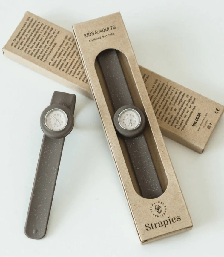 Relógio de silicone "Strapies" para criança e adulto - chuvadeamor
