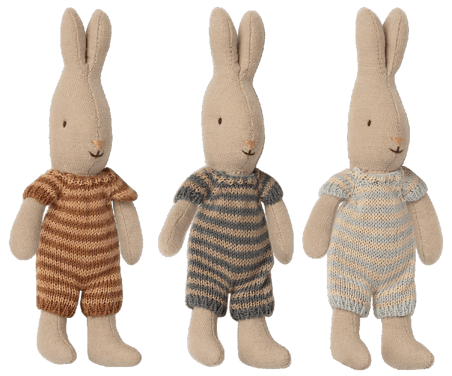 Mini coelhinhos de pano - chuvadeamor