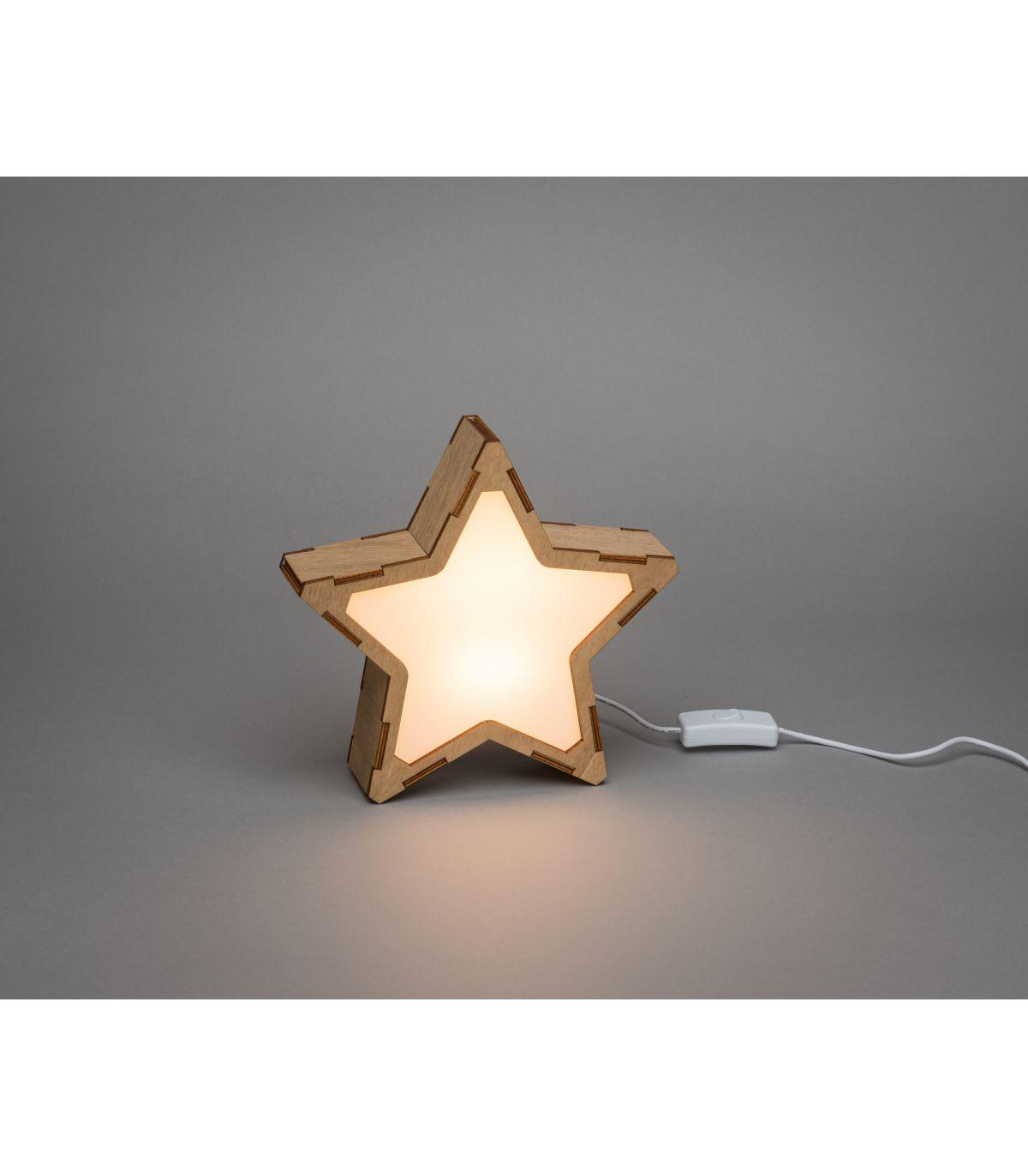 Luz de presença estrela personalizada - chuvadeamor