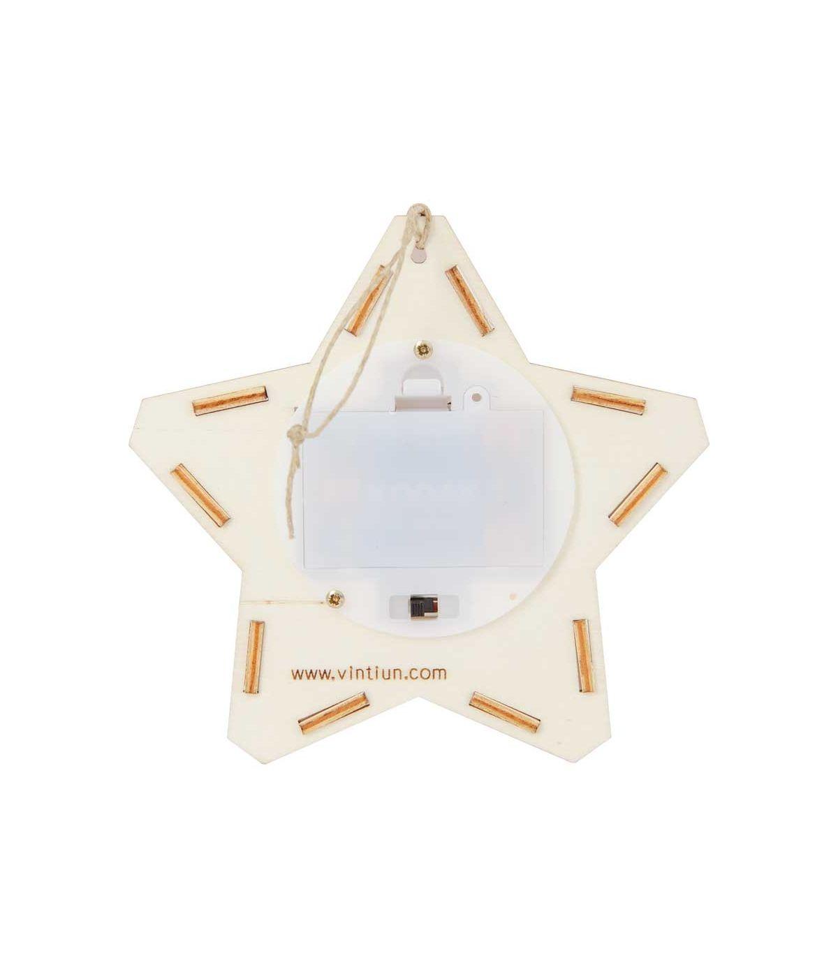 Mini luz de presença estrela personalizada - chuvadeamor