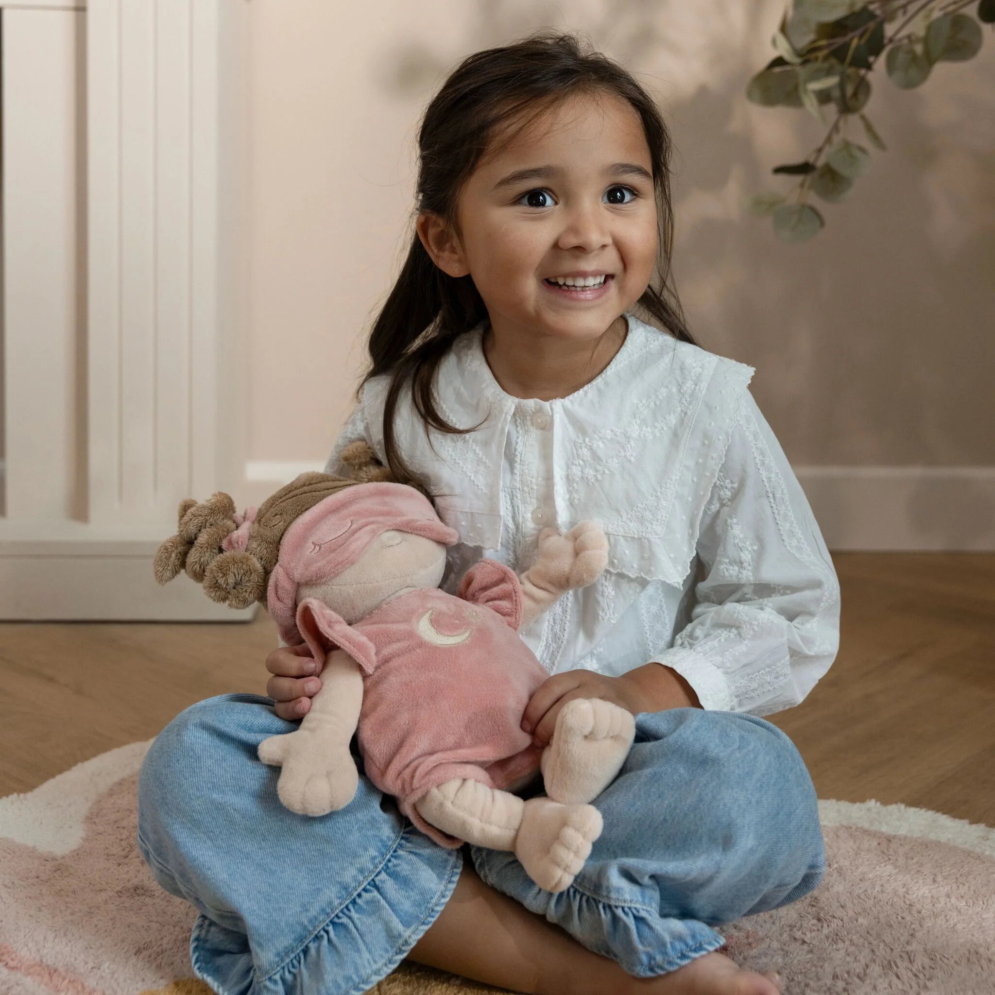 Boneca Rosa Dorminhoca - Little Dutch