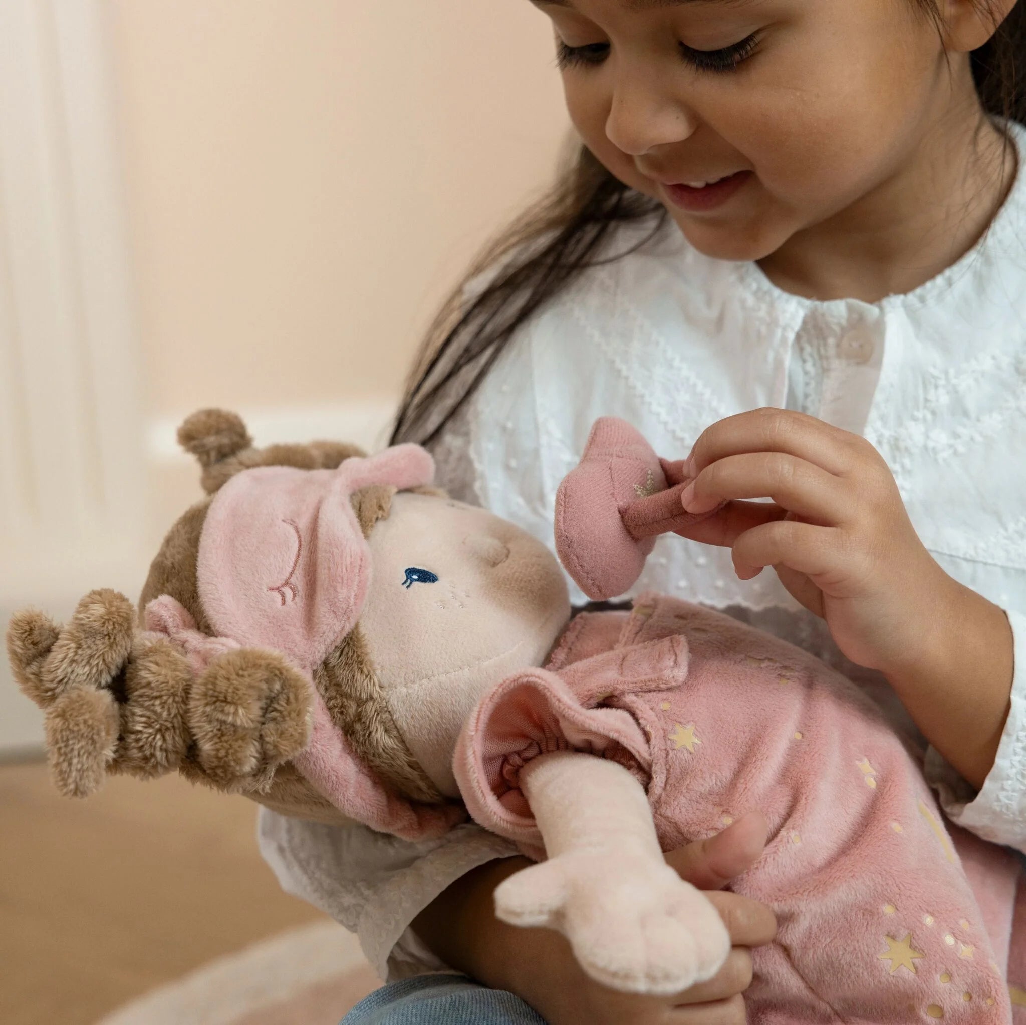 Boneca Rosa Dorminhoca - Little Dutch