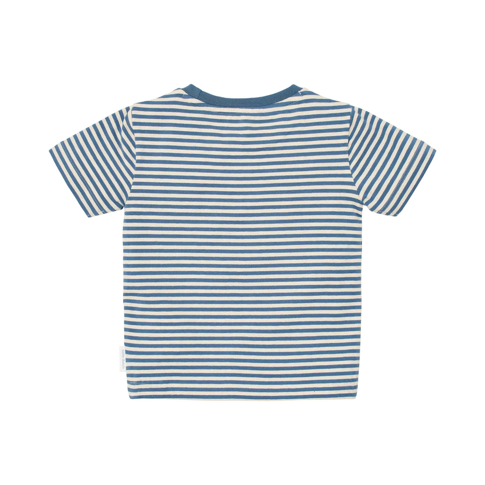 T-shirt riscas com bolso - Little Dutch