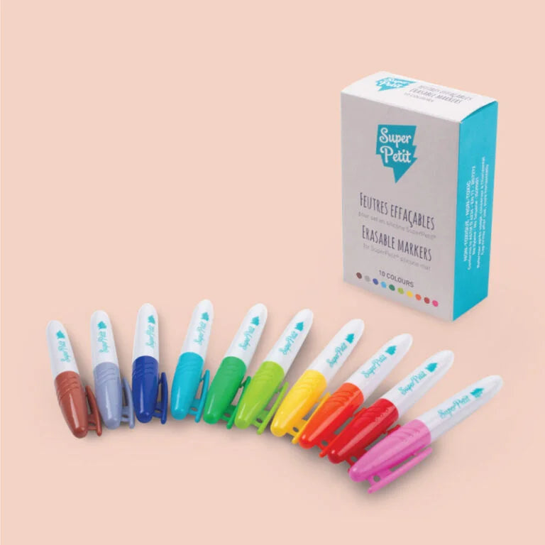 10 Marcadores Apagáveis para Individuais de Silicone - Super petit