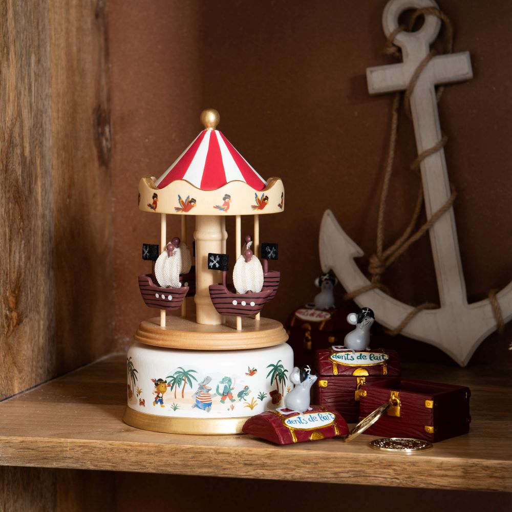 Carrossel musical Balthazar em madeira - Amadeus Les Petit