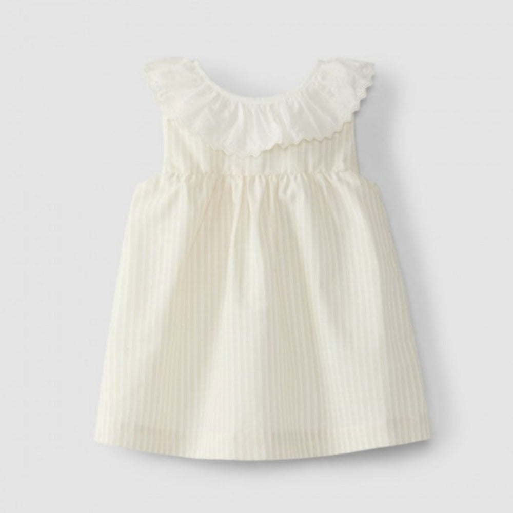 Vestido gola de folho - Laranjinha