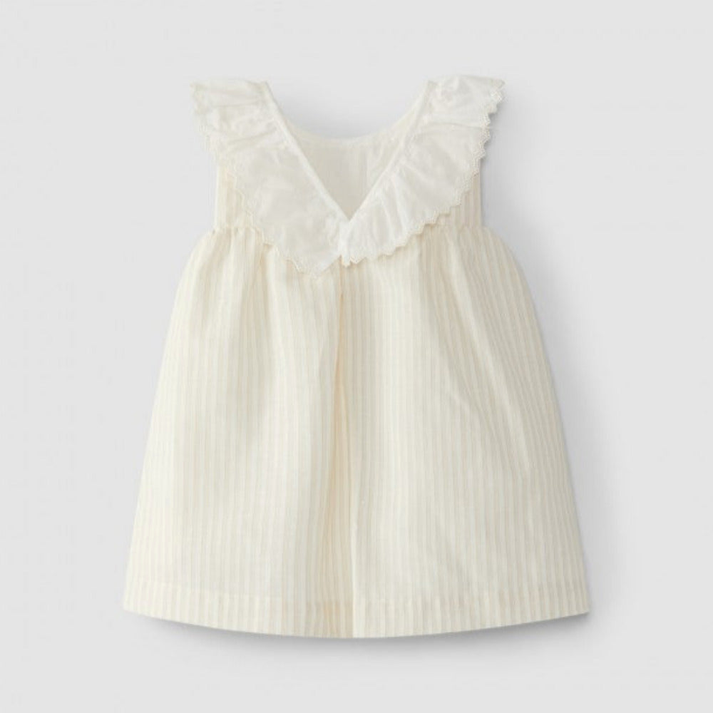 Vestido gola de folho - Laranjinha