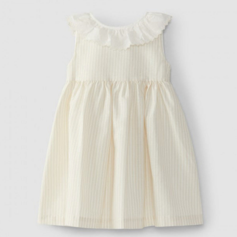 Vestido gola de folho - Laranjinha