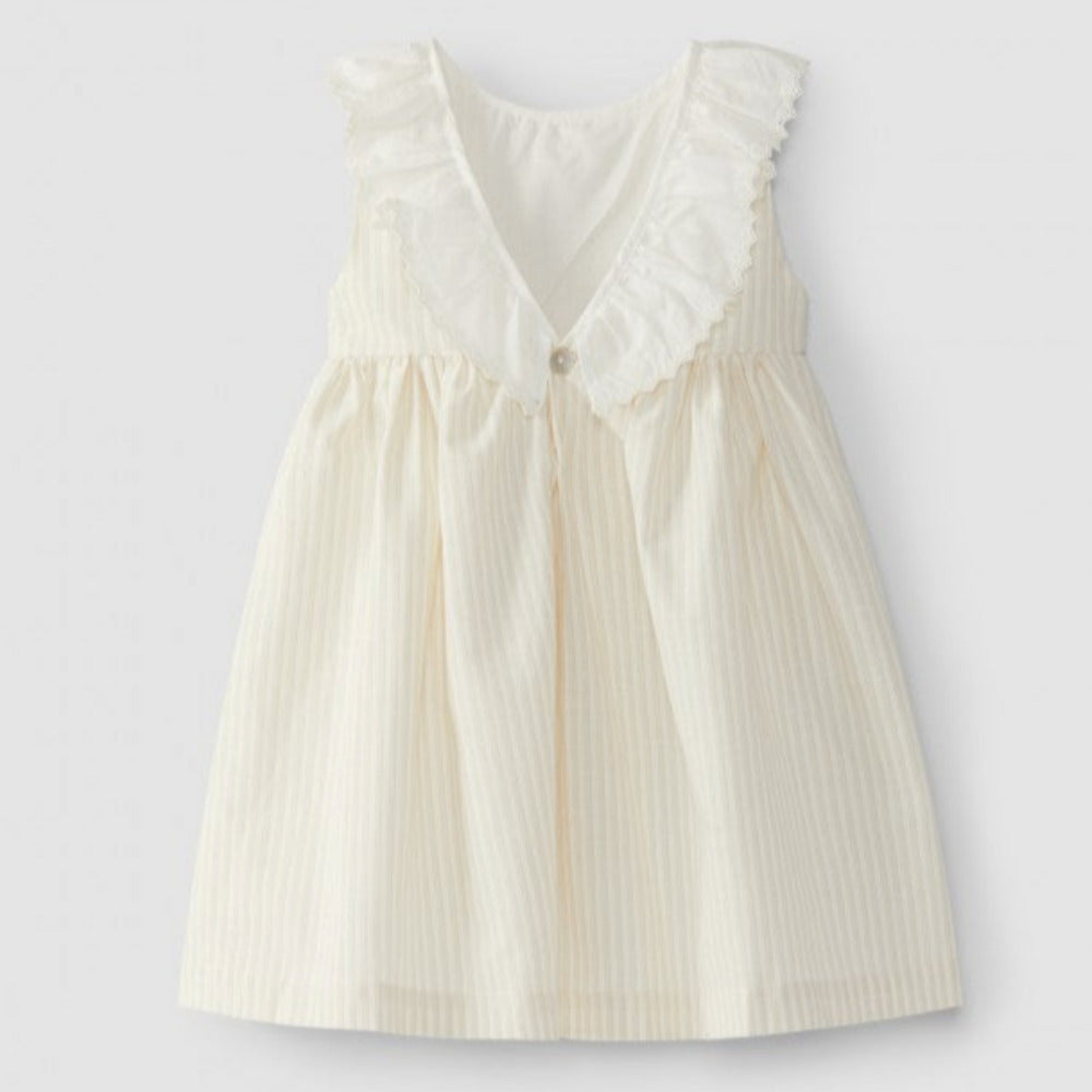 Vestido gola de folho - Laranjinha