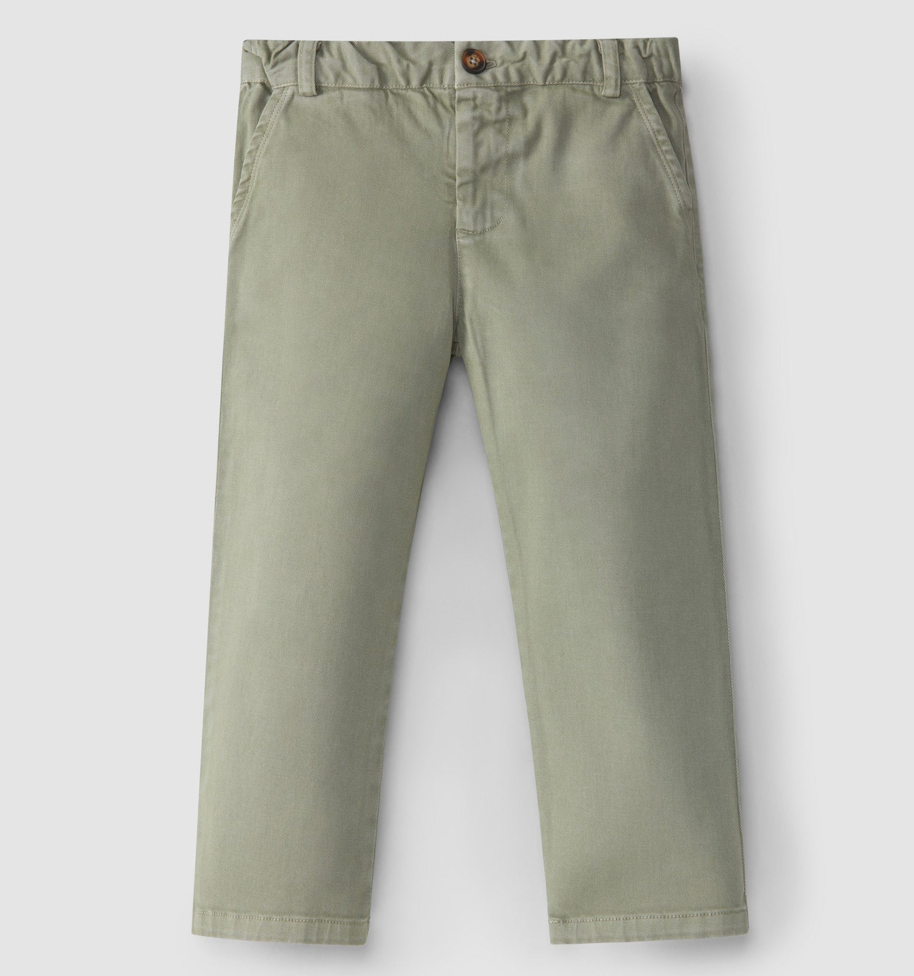 Calças em sarja quatro bolsos - Laranjinha