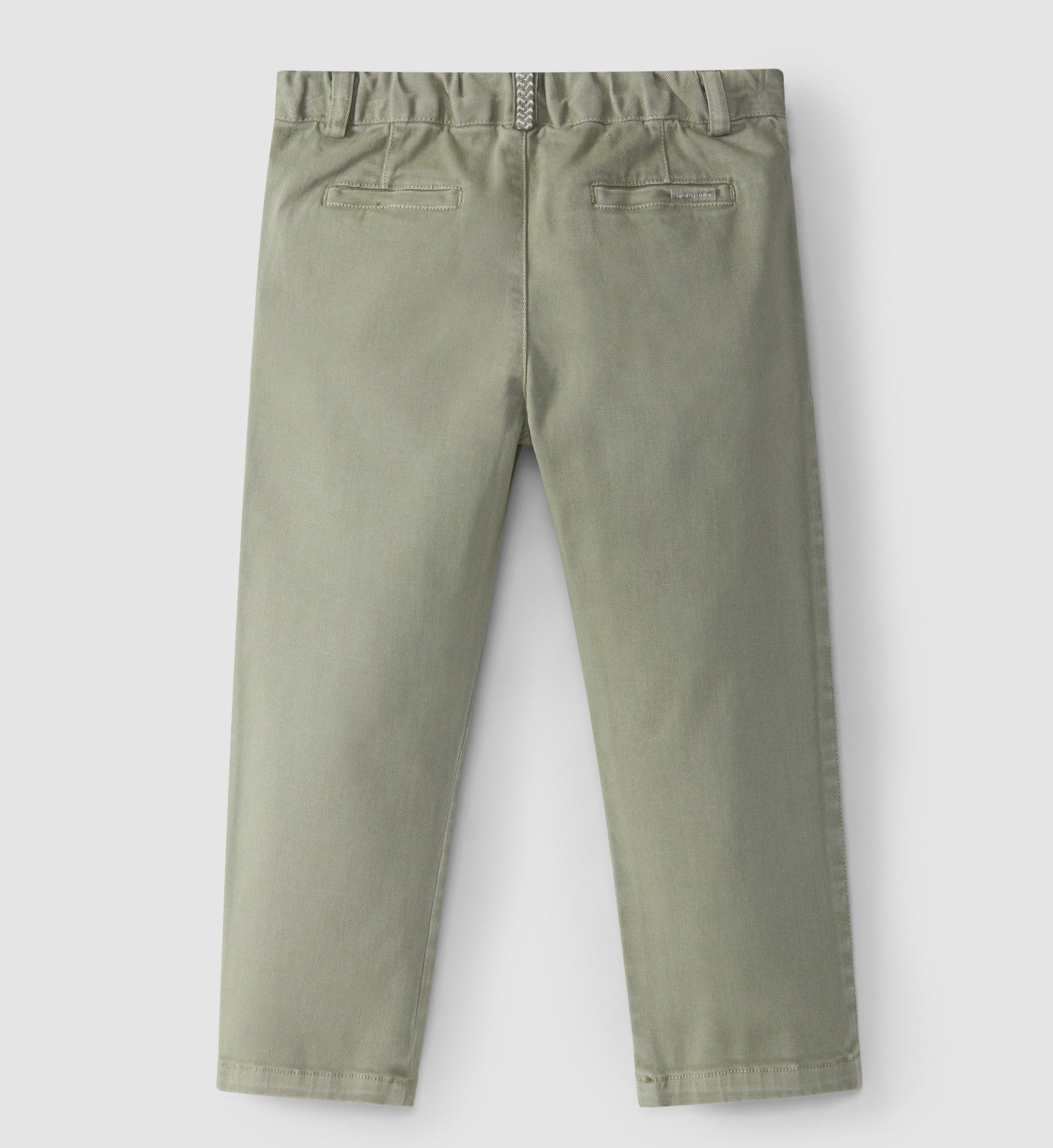 Calças em sarja quatro bolsos - Laranjinha