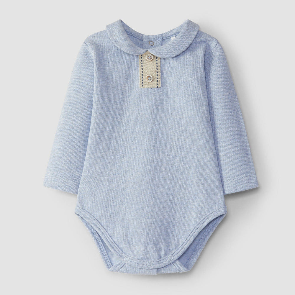 Body em piqué gola redonda - Laranjinha