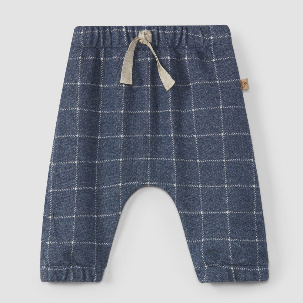 Calças pull-up quadricula - Laranjinha