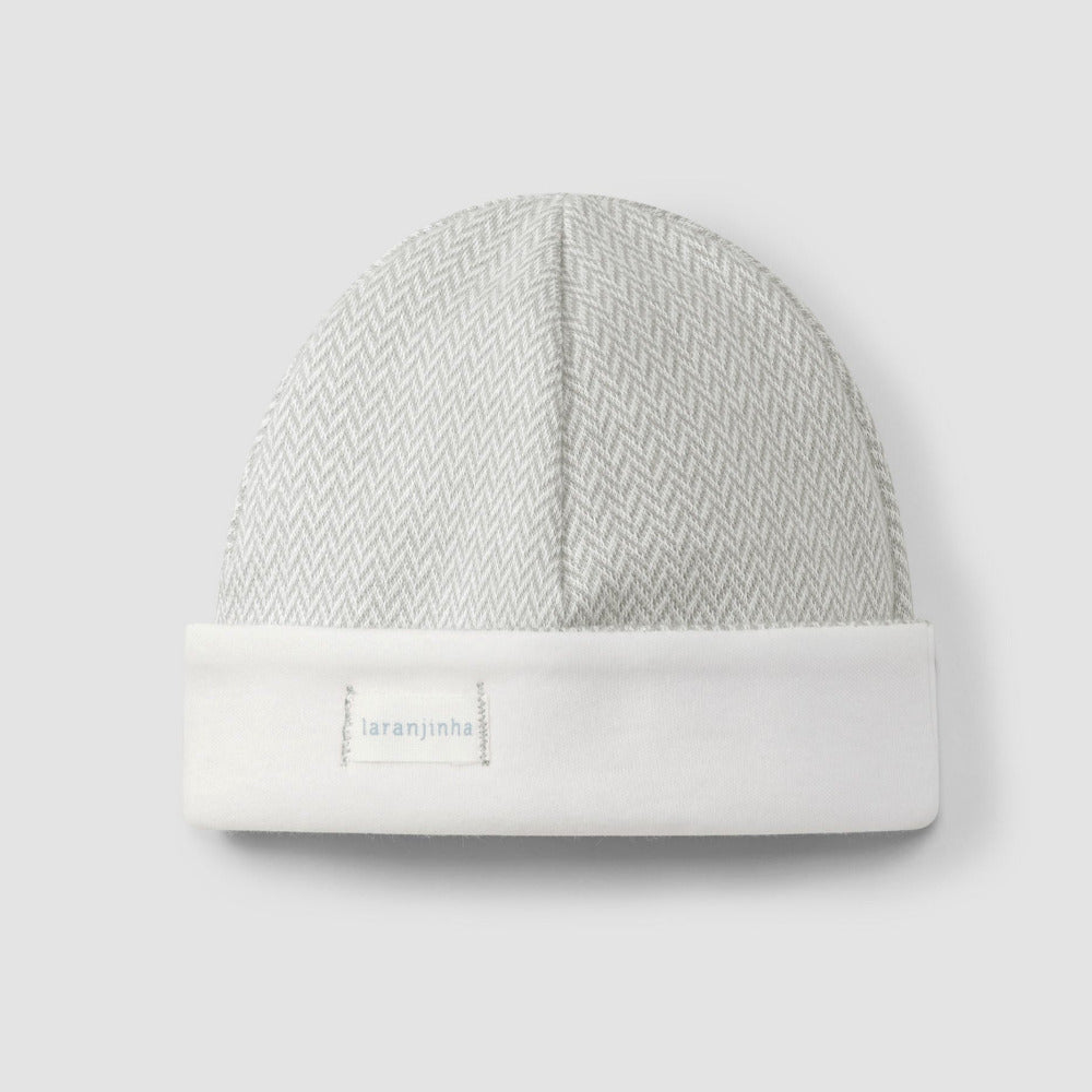 Gorro malha espinha - Laranjinha