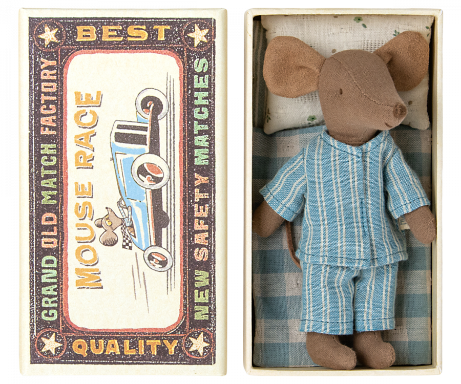 Big brother mouse in matchbox - Maileg