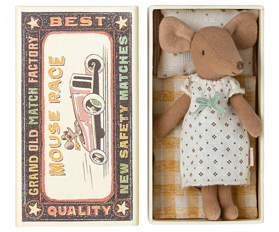 Big sister mouse in matchbox - Maileg