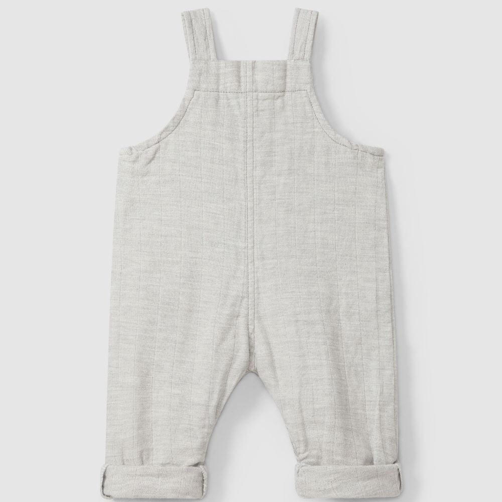 Jardineiras em gaze tripla com bolso - Snug