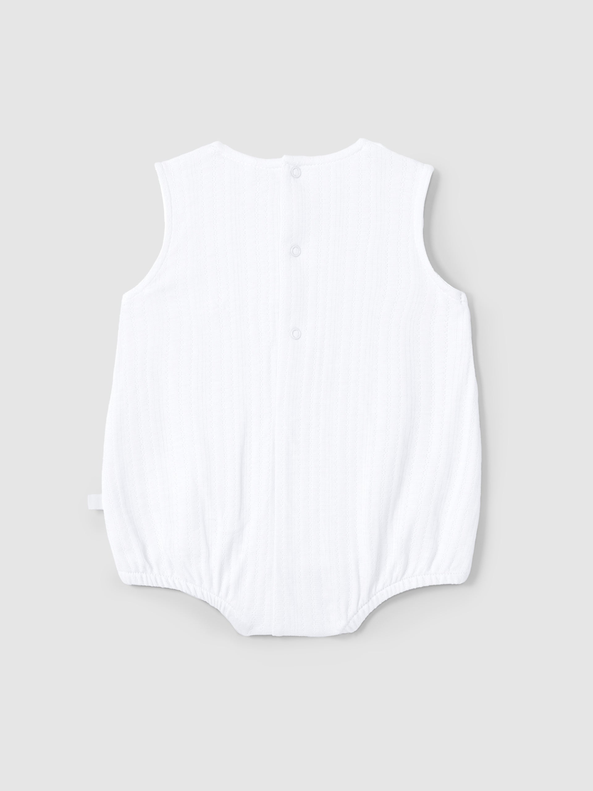 Fofo algodão orgânico com detalhe bordado - Laranjinha