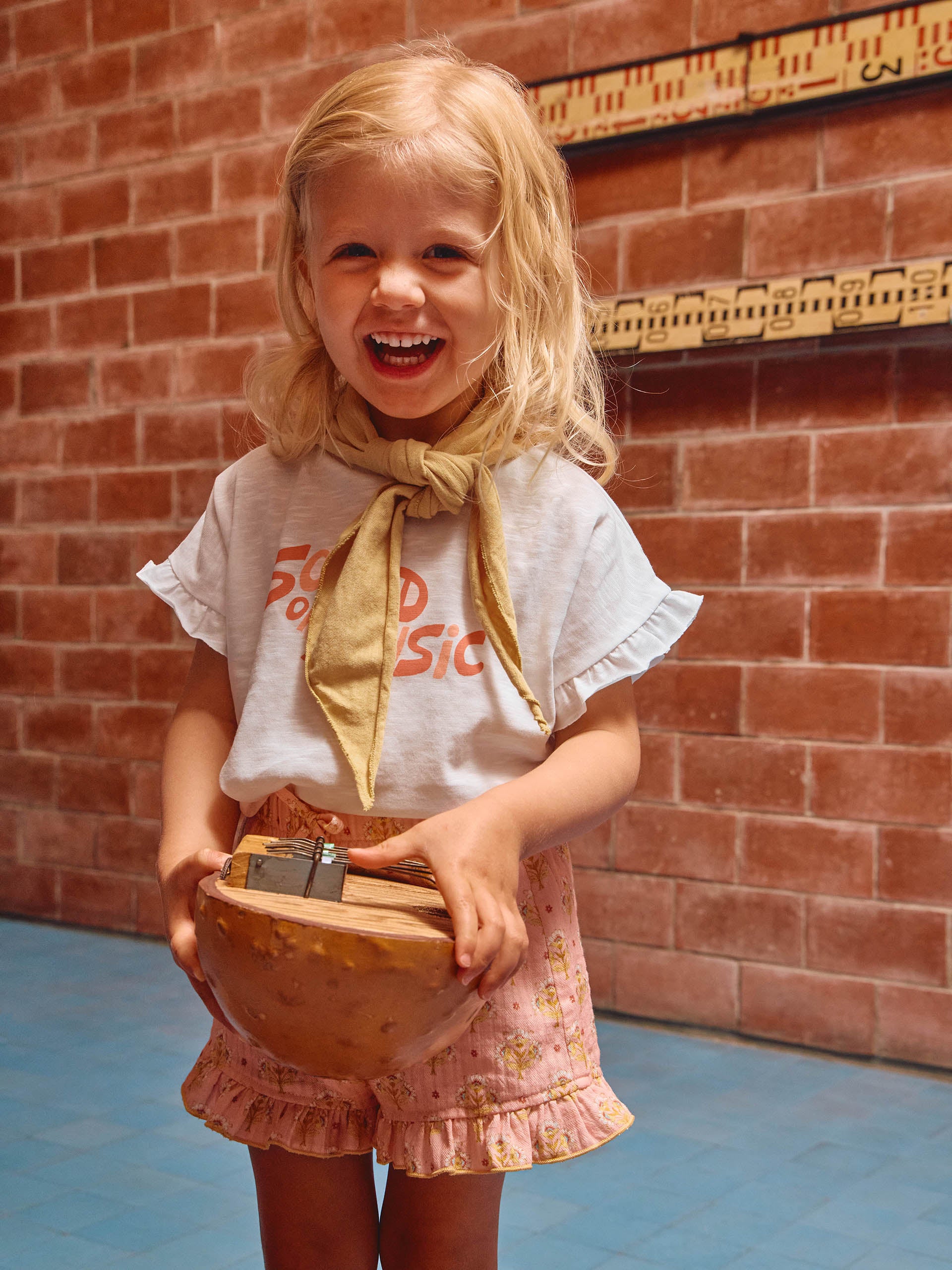 Calções estampado floral rosa - Laranjinha