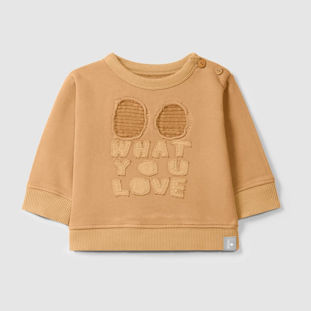 Sweatshirt em felpa 'Do what you love'| Amêndoa - SNUG