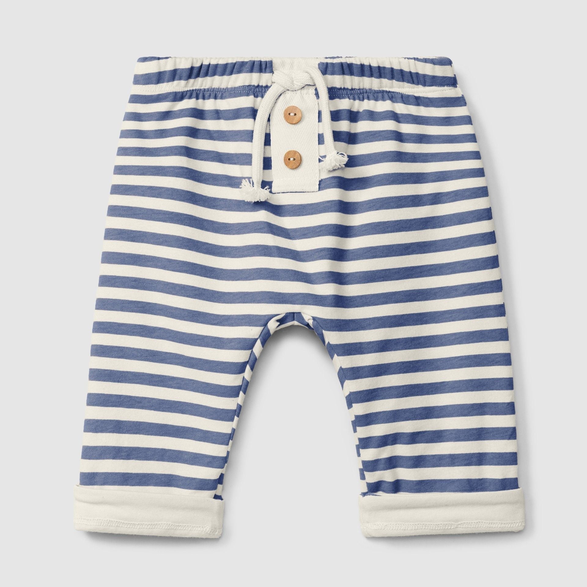 Calças pull-up de riscas | Azul - SNUG