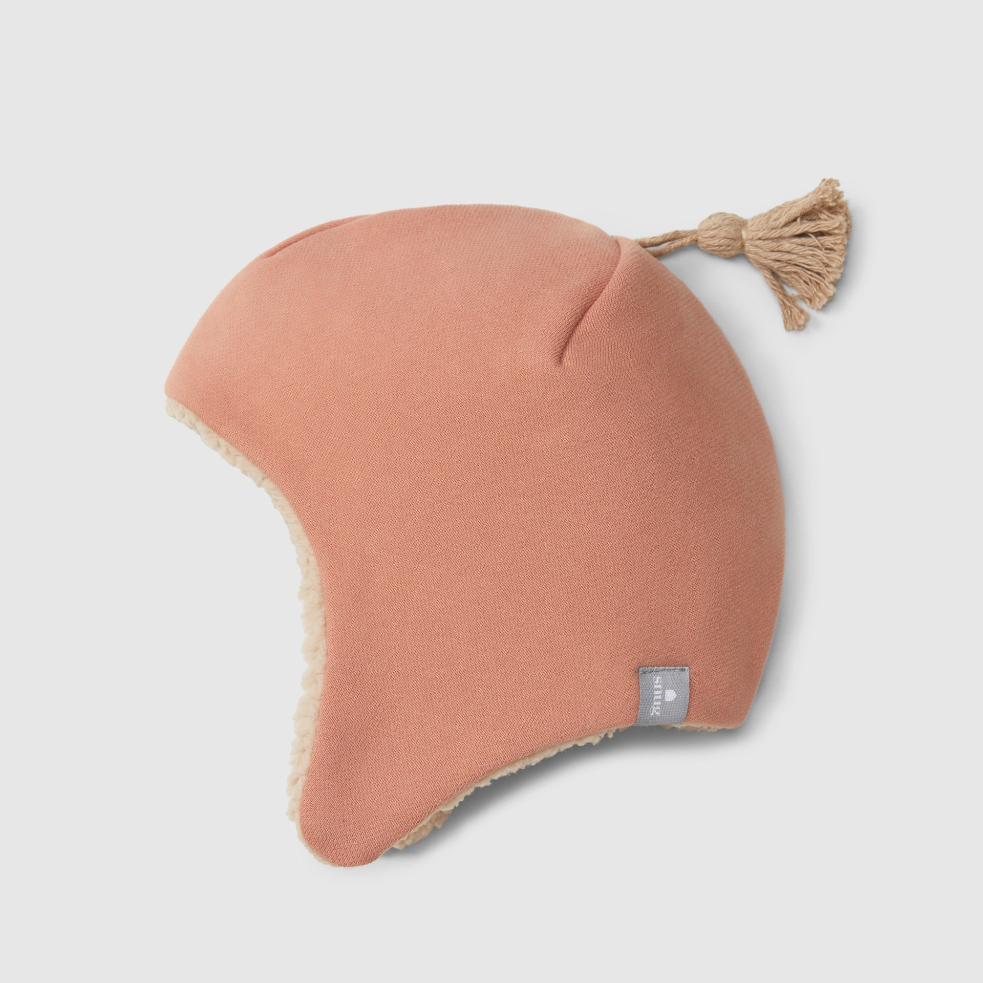 Gorro em felpa com pom-pom e interior de pelo - SNUG