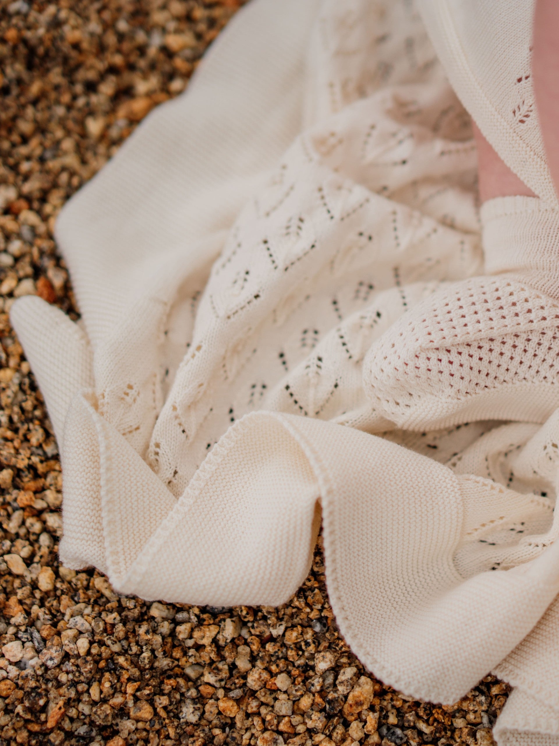 Manta tricotada em algodão orgânico | BOUNDLESS LOVE - Wedoble