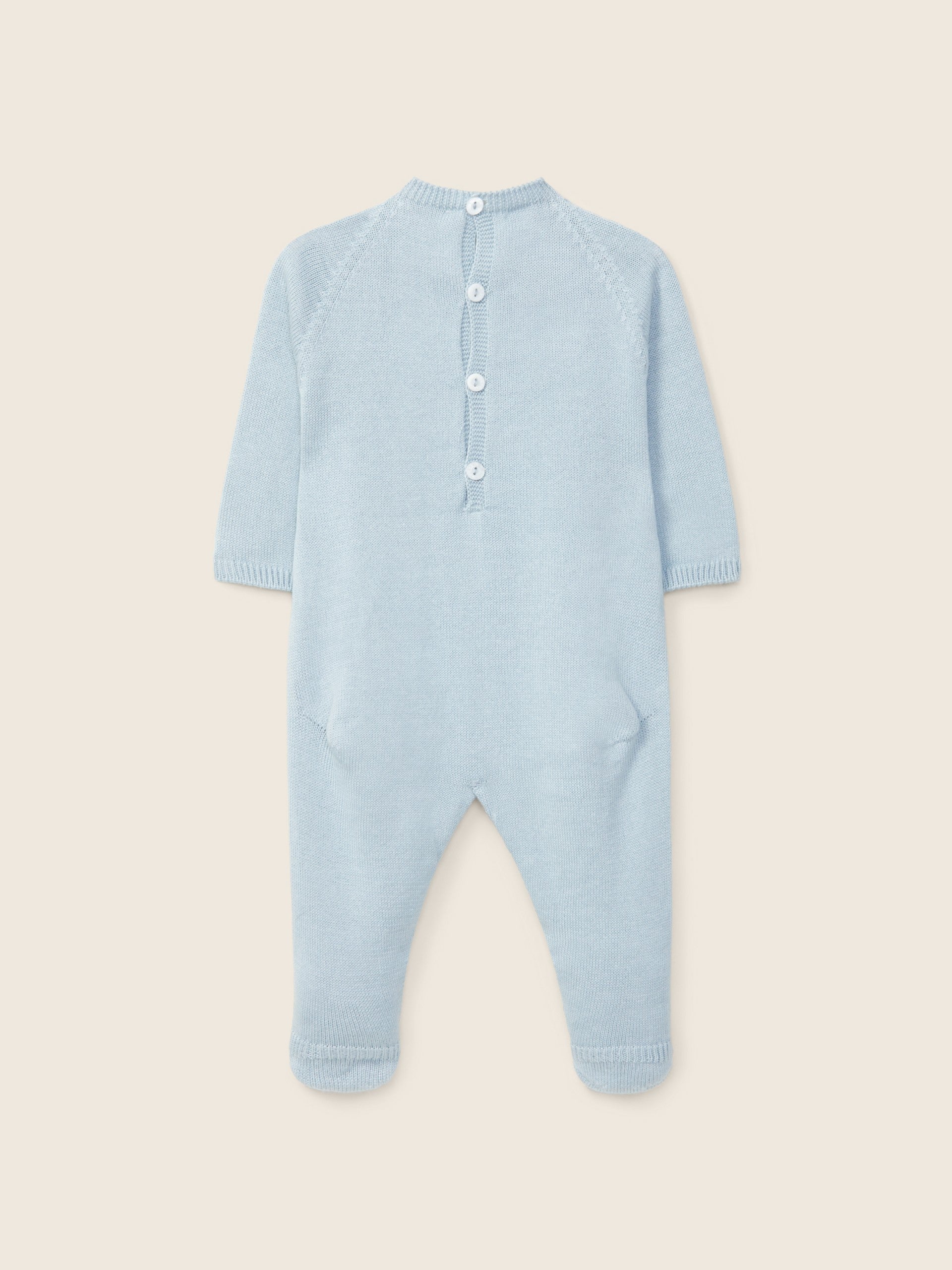 Babygrow tricotado em algodão orgânico | MY TINY FRIENDS - Wedoble