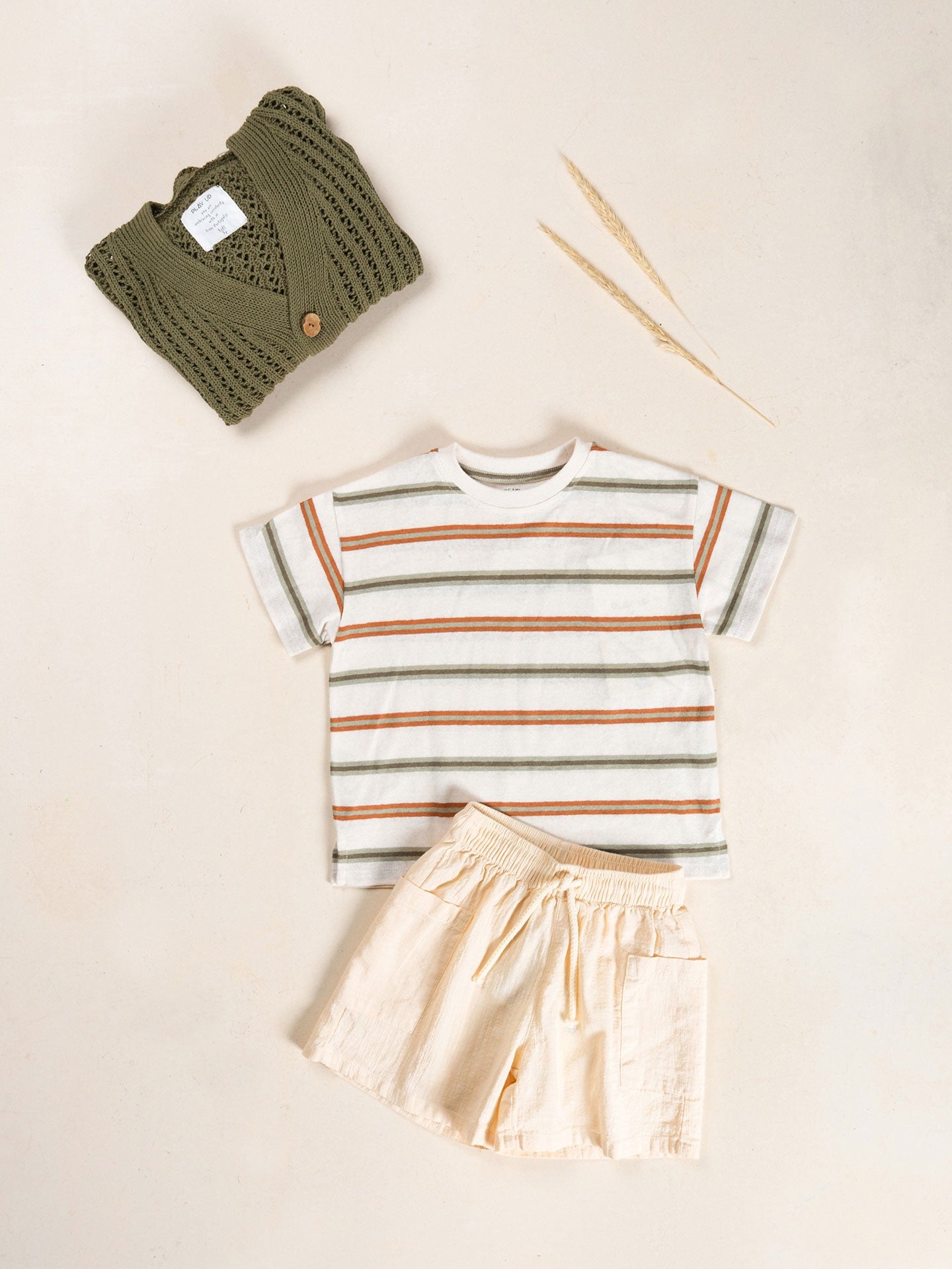T-shirt de malha às riscas - Play Up