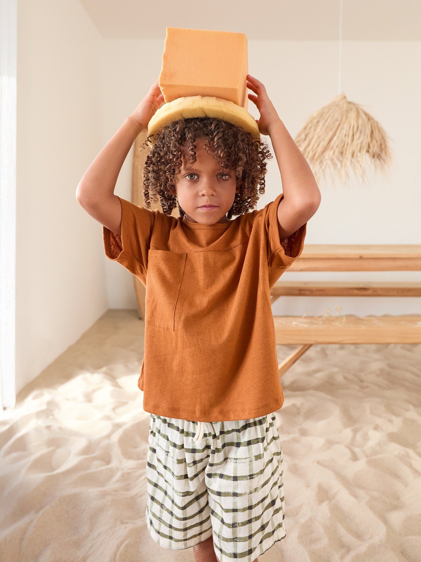 T-shirt com mistura de fibras naturais - Play Up