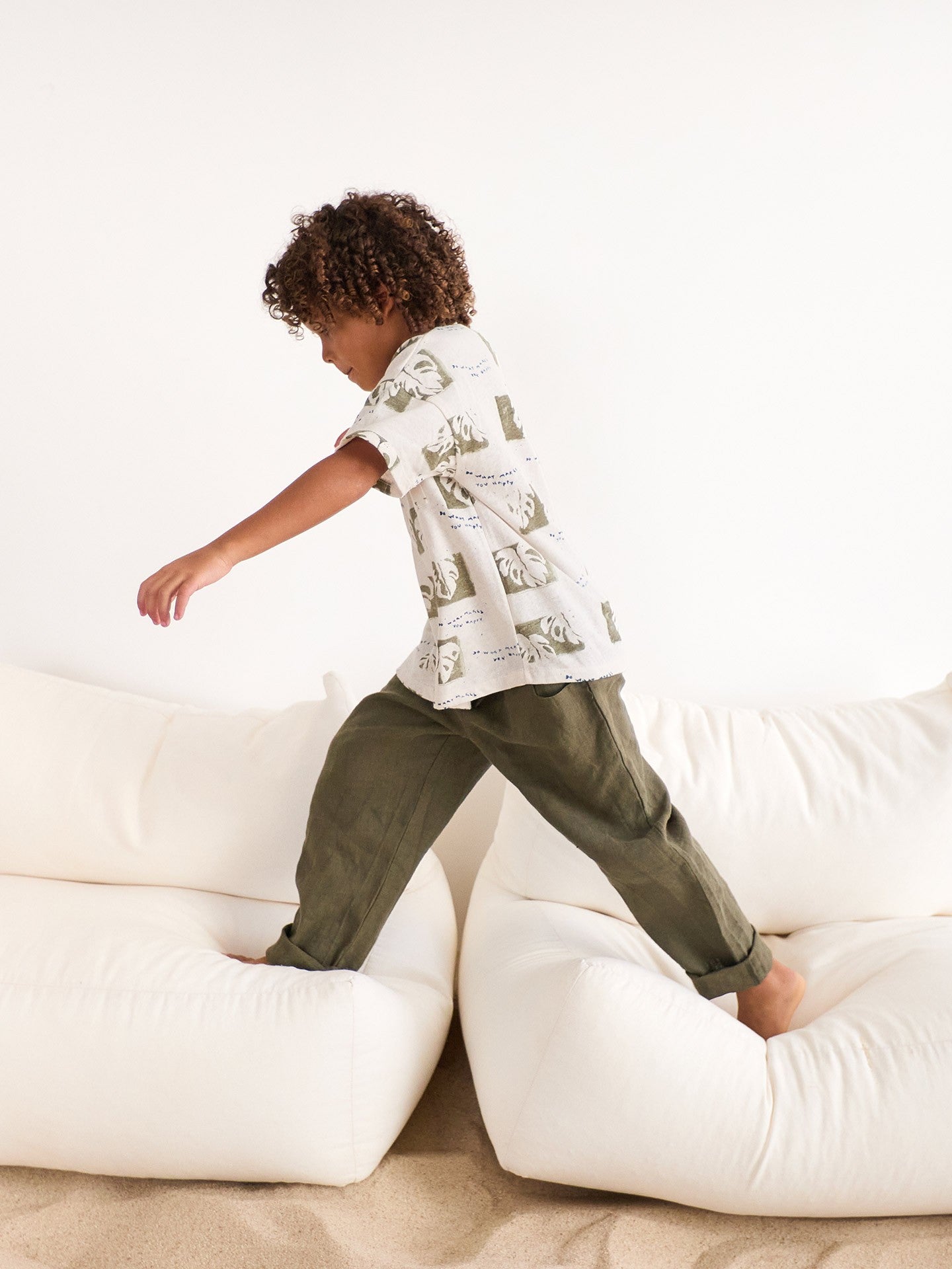 T-shirt com estampado de monstera - Play Up