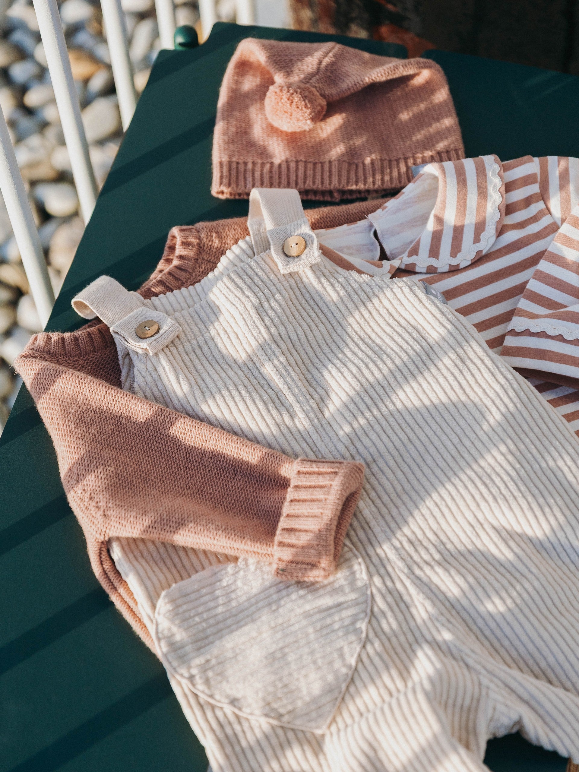 Longsleeve de riscas com detalhe de espiguilha | Rosa - SNUG