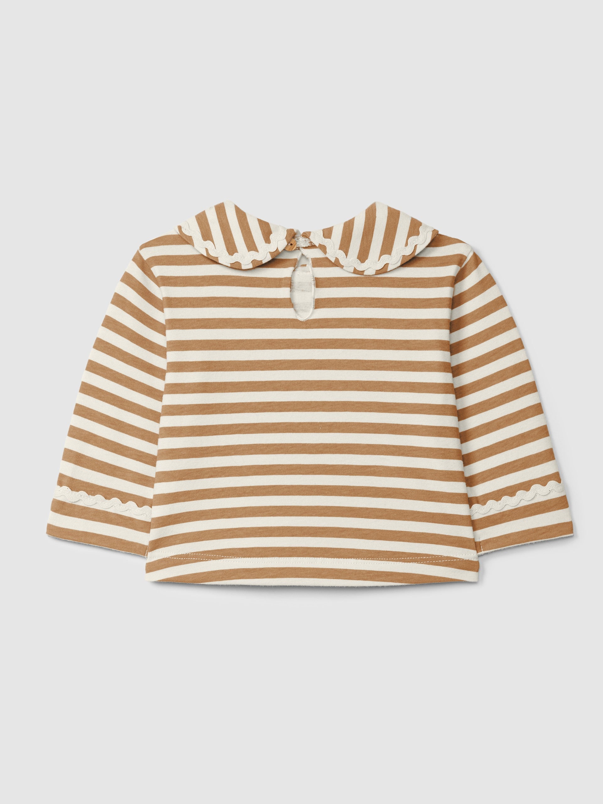 Longsleeve de riscas com detalhe de espiguilha - SNUG