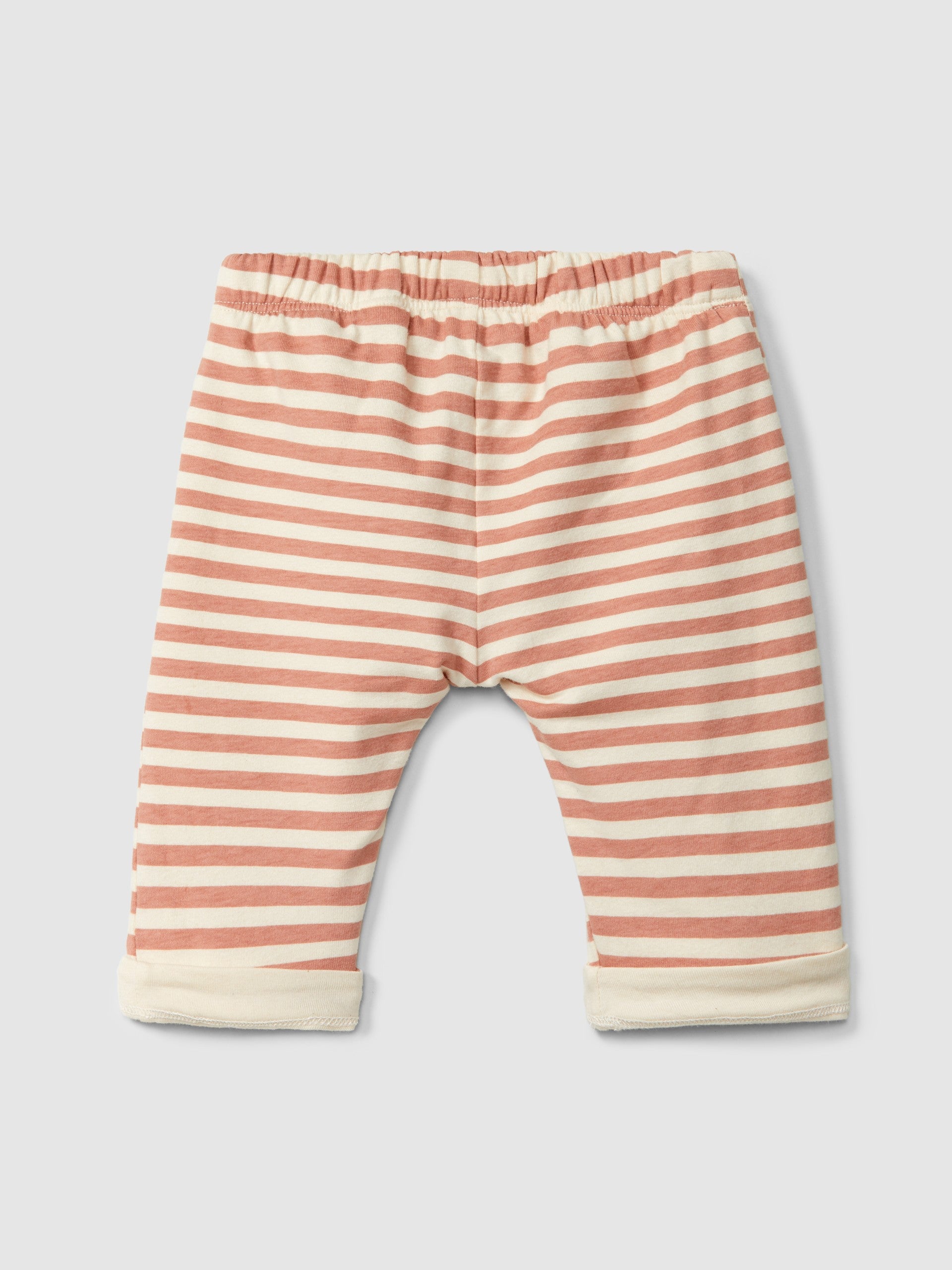 Calças pull-up de riscas | Rosa - SNUG