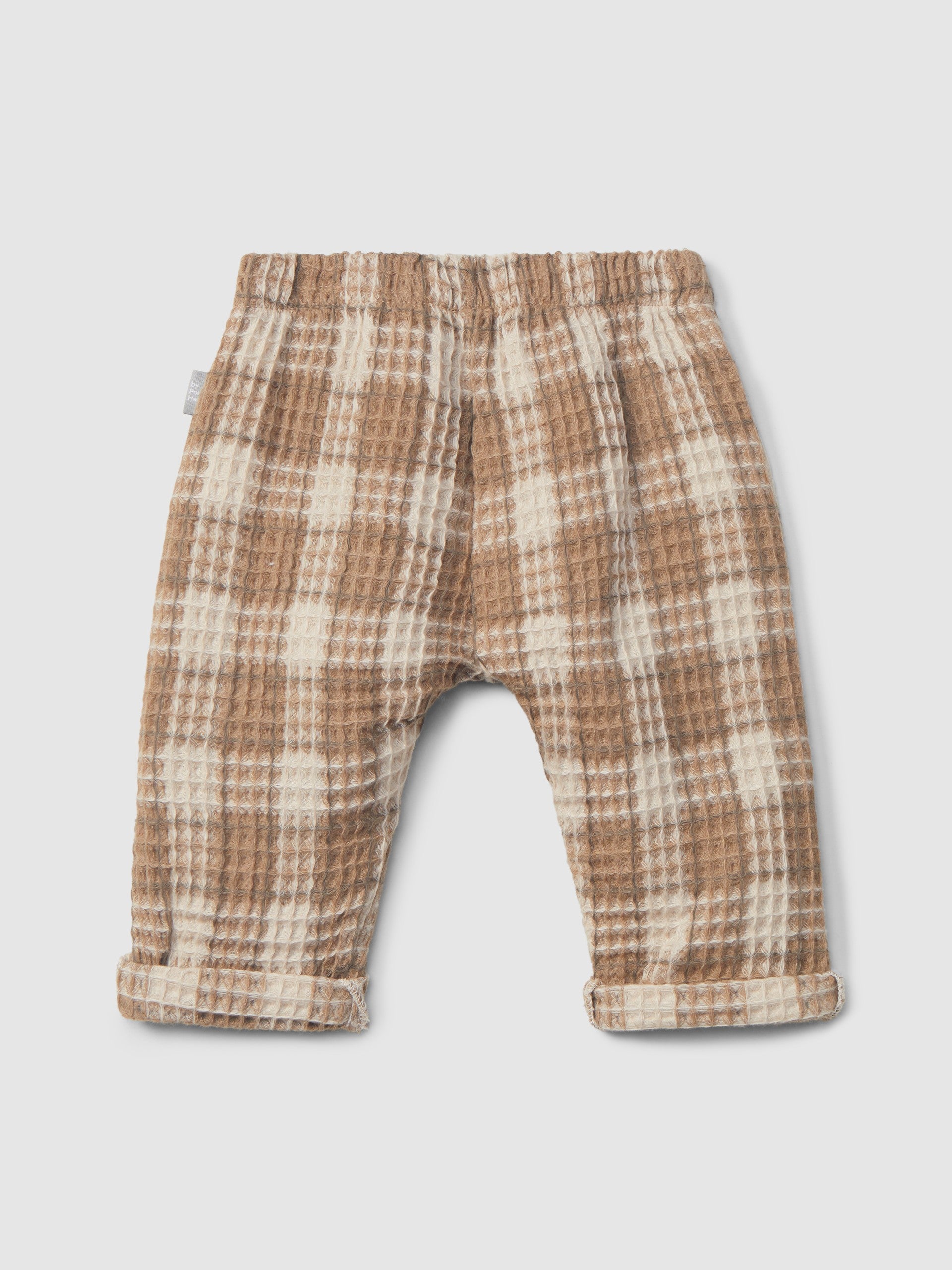 Calças pull-up em tecido waffle - SNUG