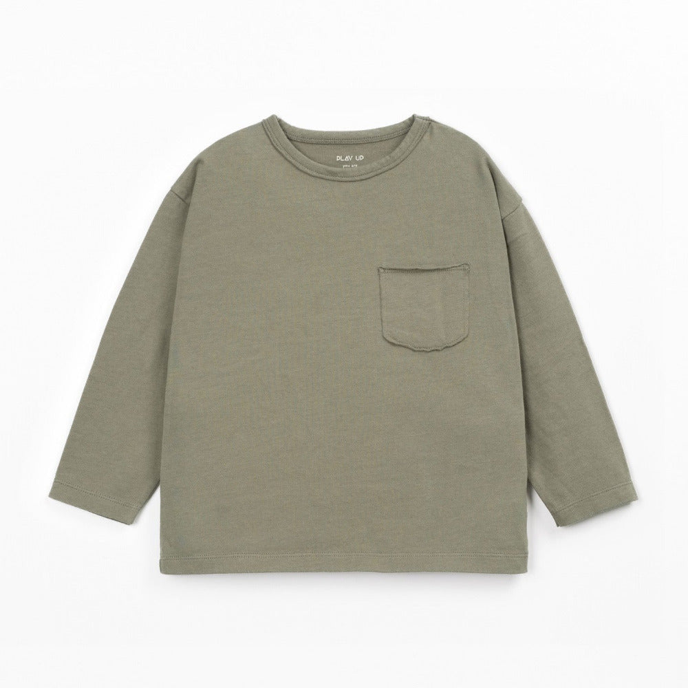 T-shirt com bolso no peito - PLAY UP