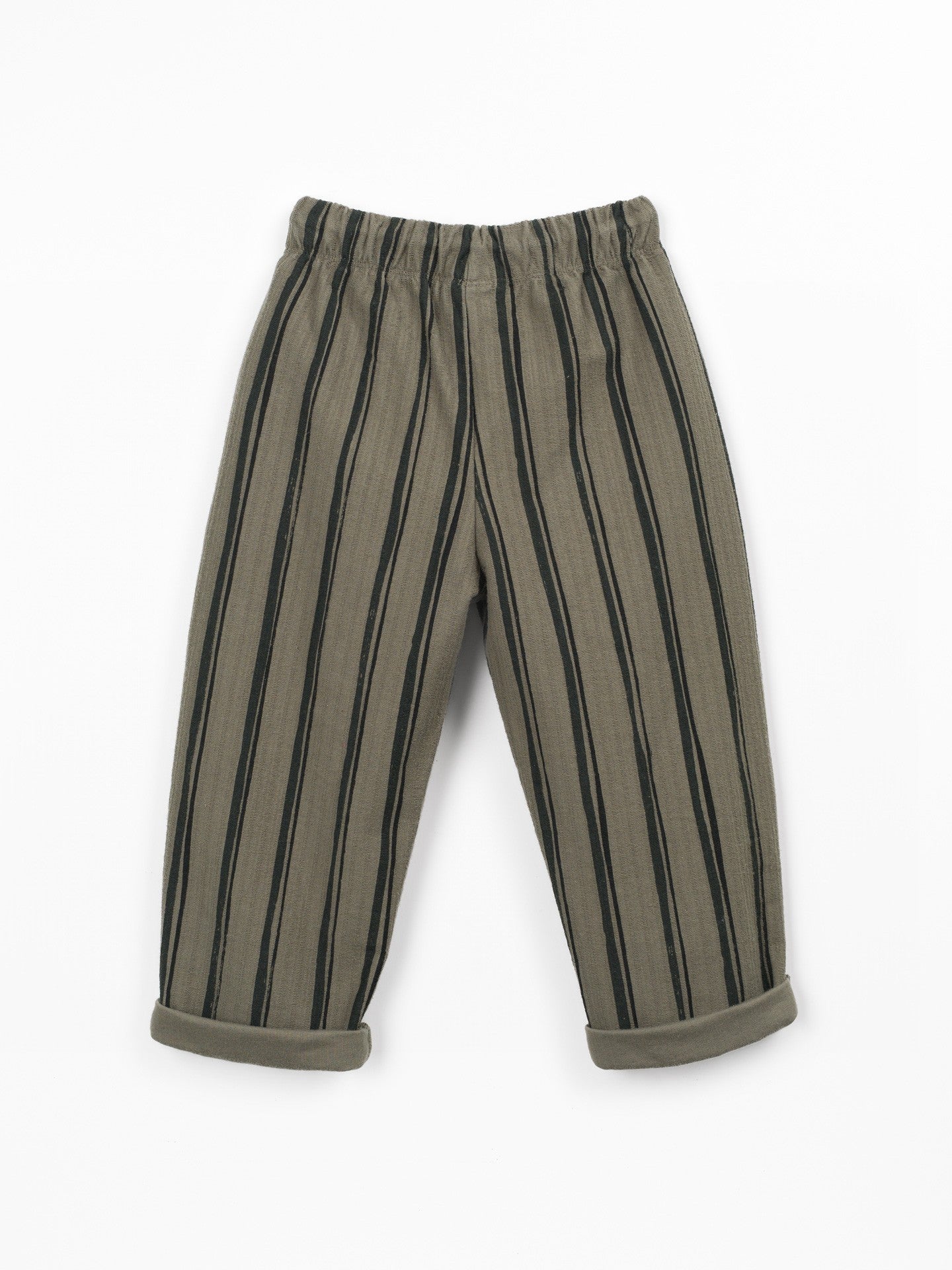 Calça em fibras naturais com estampado - PLAY UP
