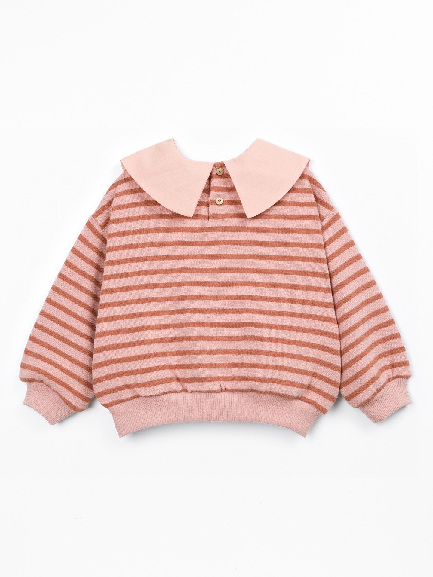 Camisola de malha às riscas com gola - PLAY UP