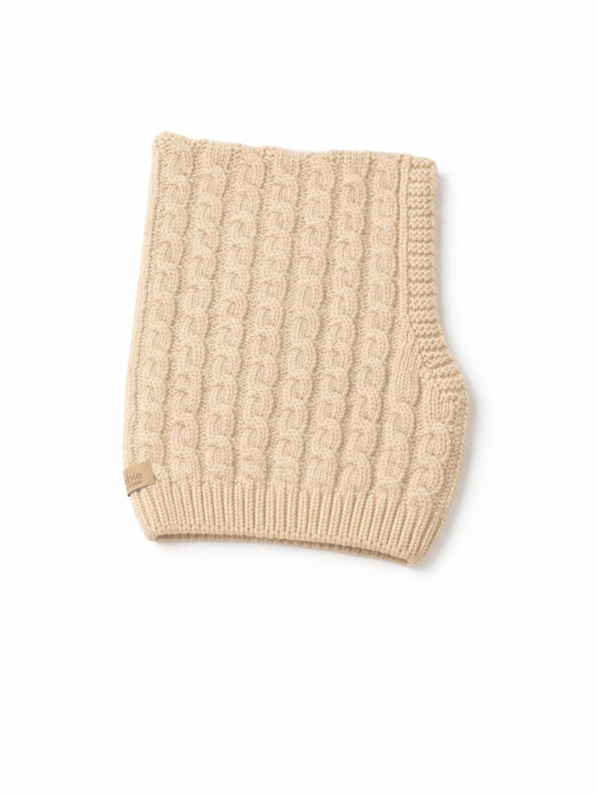 Gorro passa-montanhas tricotado em lã merino | SWEET AUTUMN - WEDOBLE