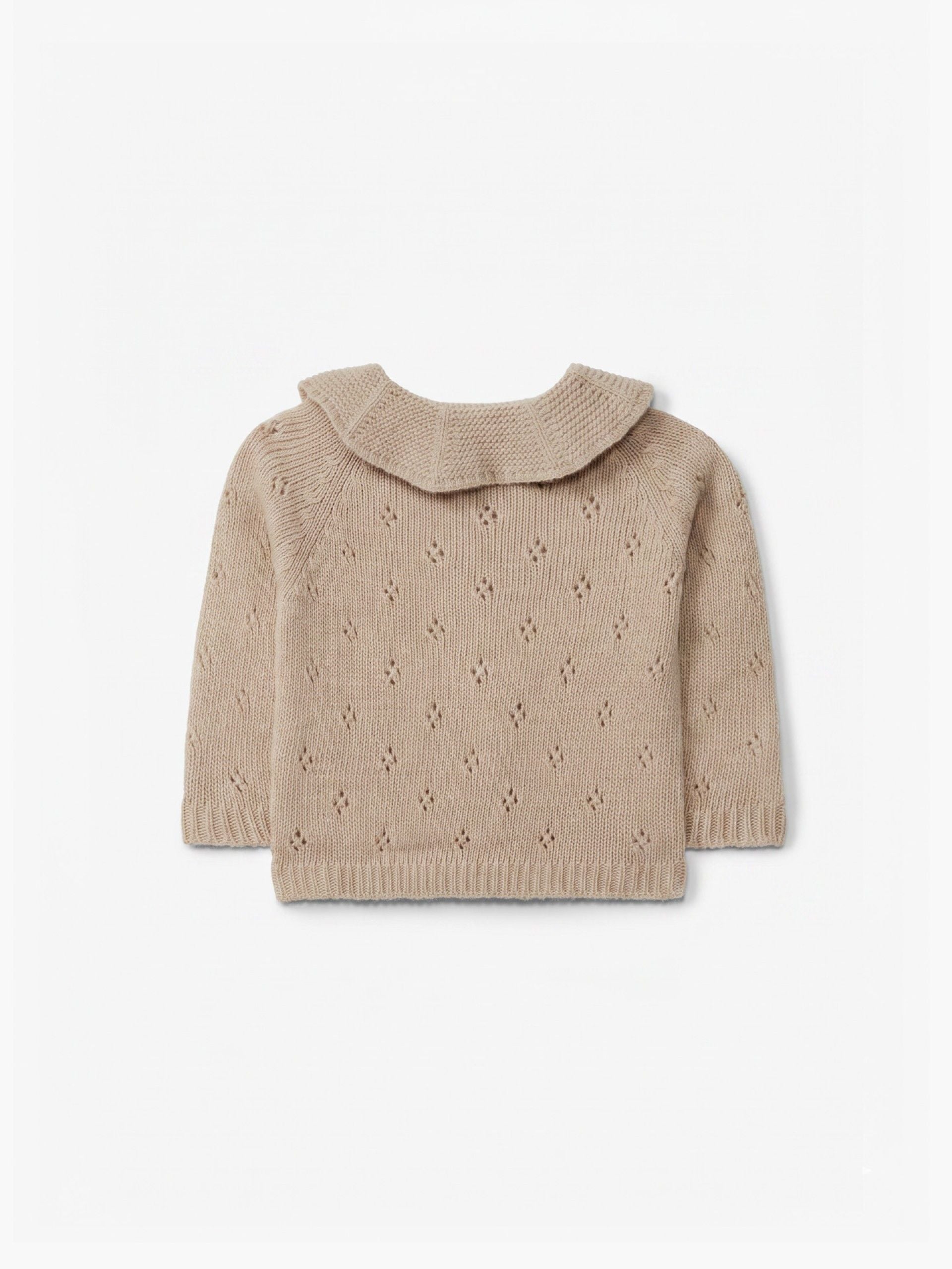 Casaco tricotado tricotado em lã merino | SWEET AUTUMN - WEDOBLE