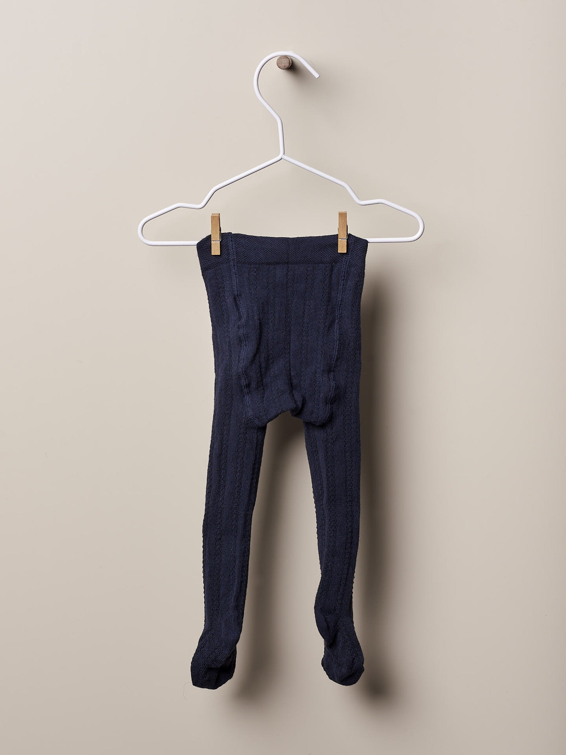 Collants de malha com design crochet para bebé | WINTER STORIES - Wedoble